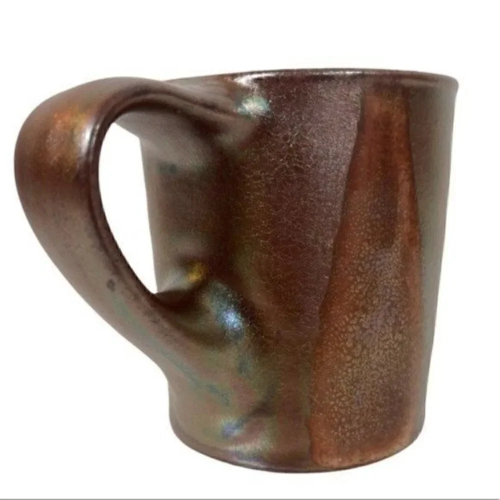 Studio Art Coffee Mug by Bruce Gholson of Bulldog Pottery Seagrove NC 12 ounces - Picture 3 of 13